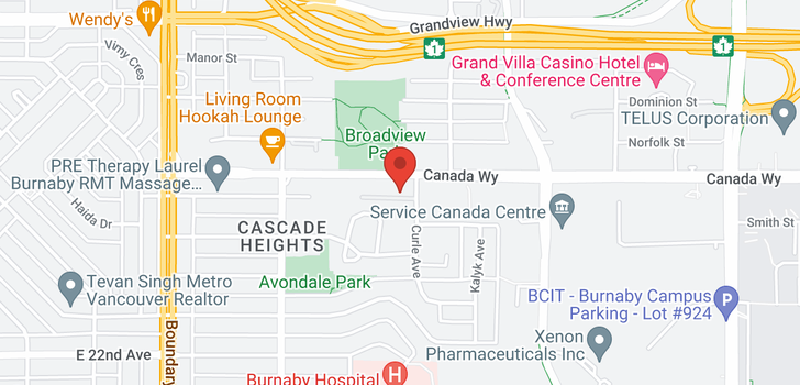 map of 21 3980 CANADA WAY